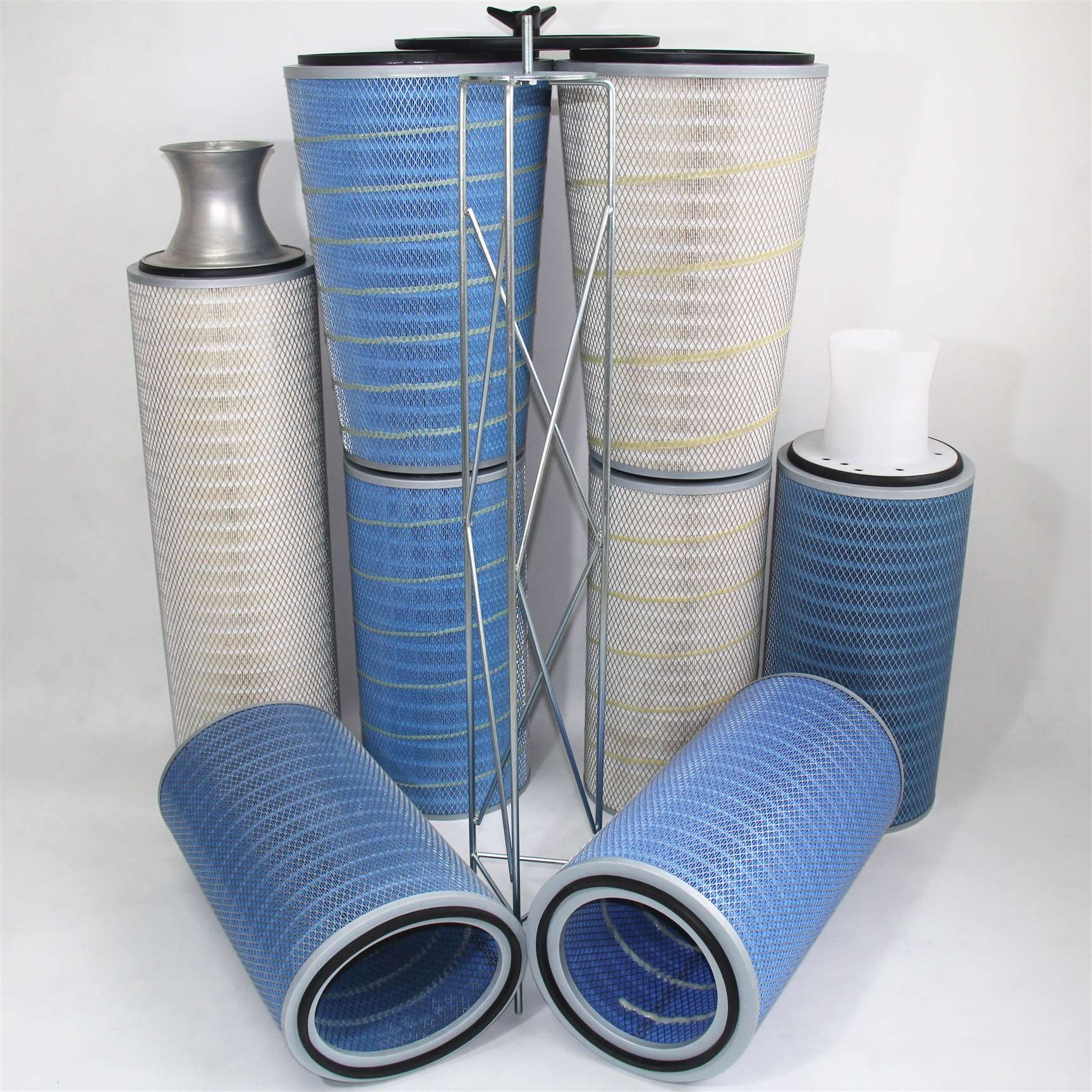 High Efficiency Conical Cartridge Air Filter Gas Turbine Laser Equipment HEPA Dust Filter