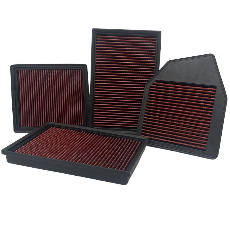 Universal Car Modification High Flow Performance Inlet Air Intake Filter Burnt Blue Stainless Steel Racing Car Air Filter