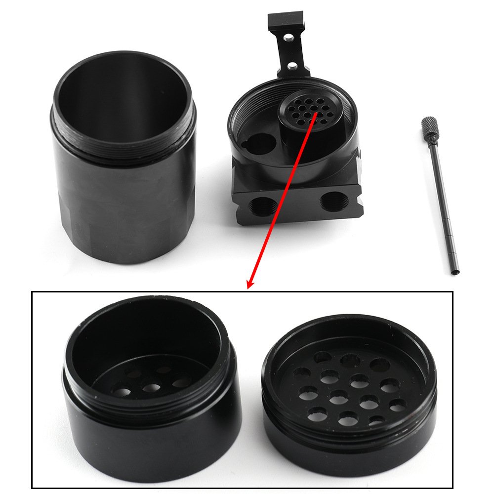 300 ML Oil Catch Can Tank With Air Filter and Exhaust Gas Recovery Bottle with Breather Filter
