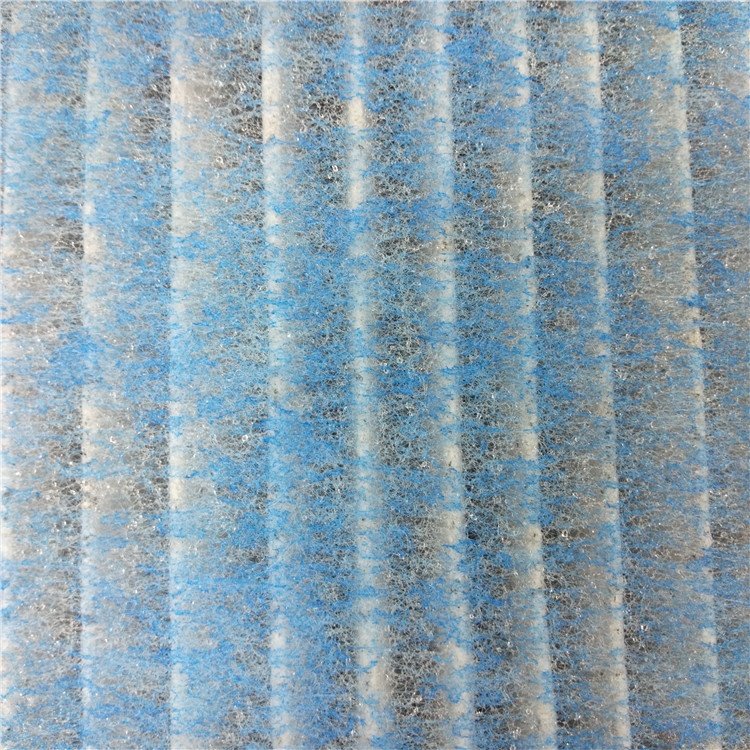 Air Filter MERV8 13 14 Cardboard Frame Foam Sponge Hepa Filter Prefilter Blue Color