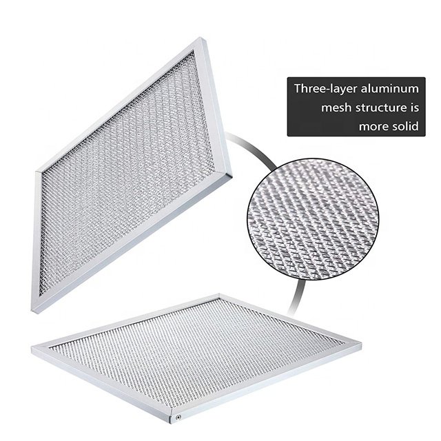 Factory Price Water G4 Dust Screen Solid Filter Panel Aluminium Metal Frame Pre Filter for Air Conditioner