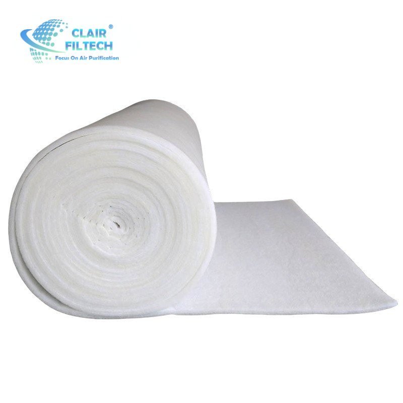 Pre Air Filter Media Synthetic Fiber Ceiling Filter Cotton Painting Spray Booth Coarse Filter Media Polyester Fiber