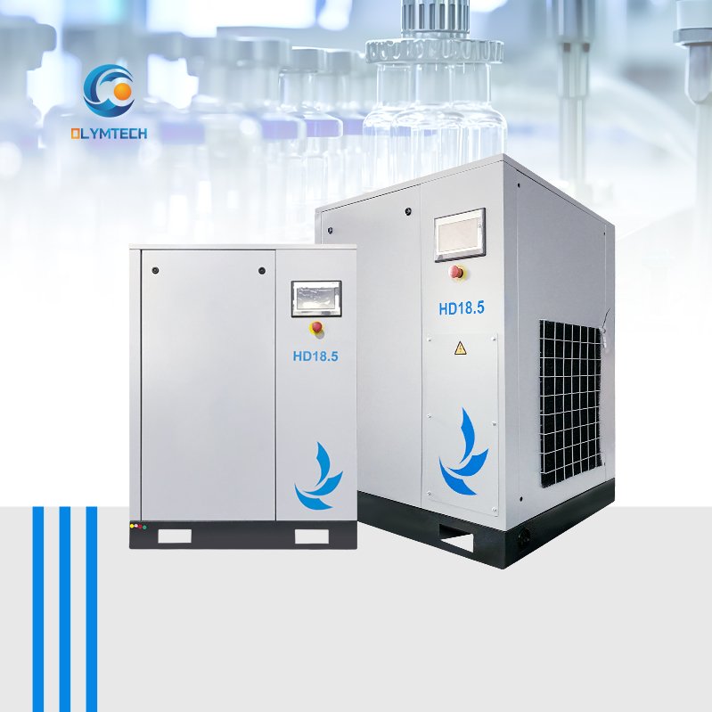 Energy Saving 40% Low Silent 45kw Rotary Screw Air Compressor 7-10Bar CE Certified Permanent Magnet VSD for Construction
