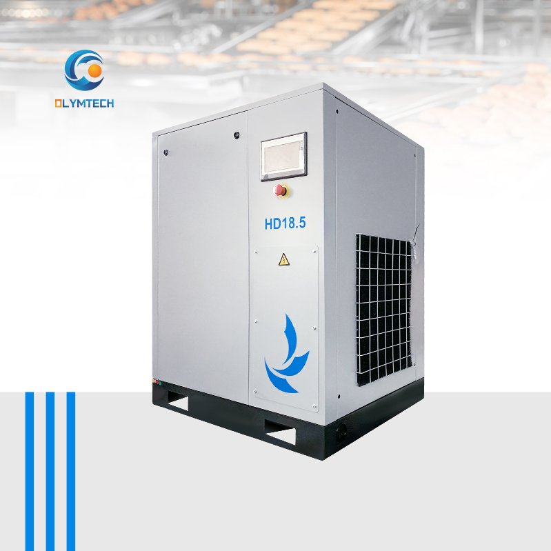 Energy Saving 40% Low Silent 45kw Rotary Screw Air Compressor 7-10Bar CE Certified Permanent Magnet VSD for Construction