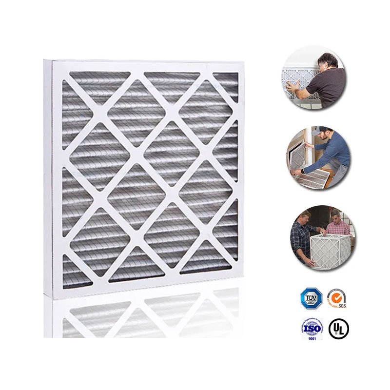 Customized Merv 8 Pleated Ac Furnace air Filter Cardboard Paper Frame 16x20x1 for HVAC air Conditioning System China Supplier