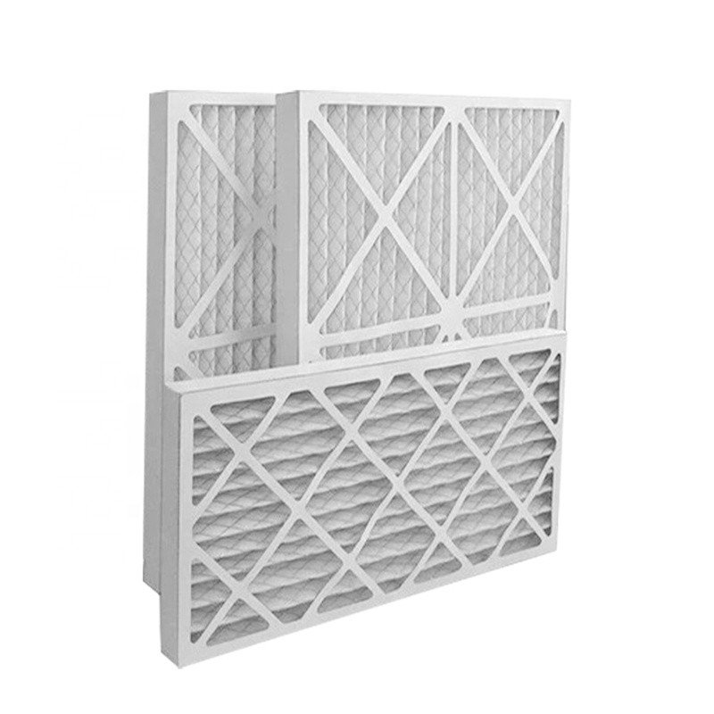 Cheap Price AC Furnace HVAC Pleated Filter Cardboard Frame Merv8 Merv11 Merv13 Air Filter