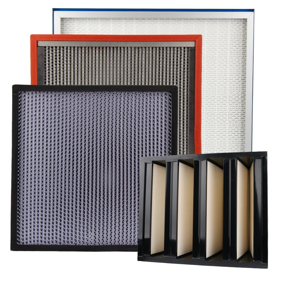 OEM Golden Supplier Deep-pleat Filter Aluminum Foil or Paper Separator High Temperature Resistance Hepa Air Filter