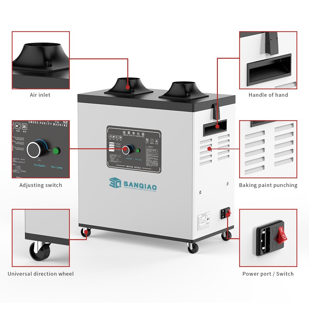 Customized Welding Dust and Smoke Collector with Dual Inlet Dust Collector