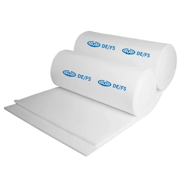 Factory Ceiling Paint Booth Filter Polyester Fabric Flame Retardant Large Dust Capacity G4 Filter