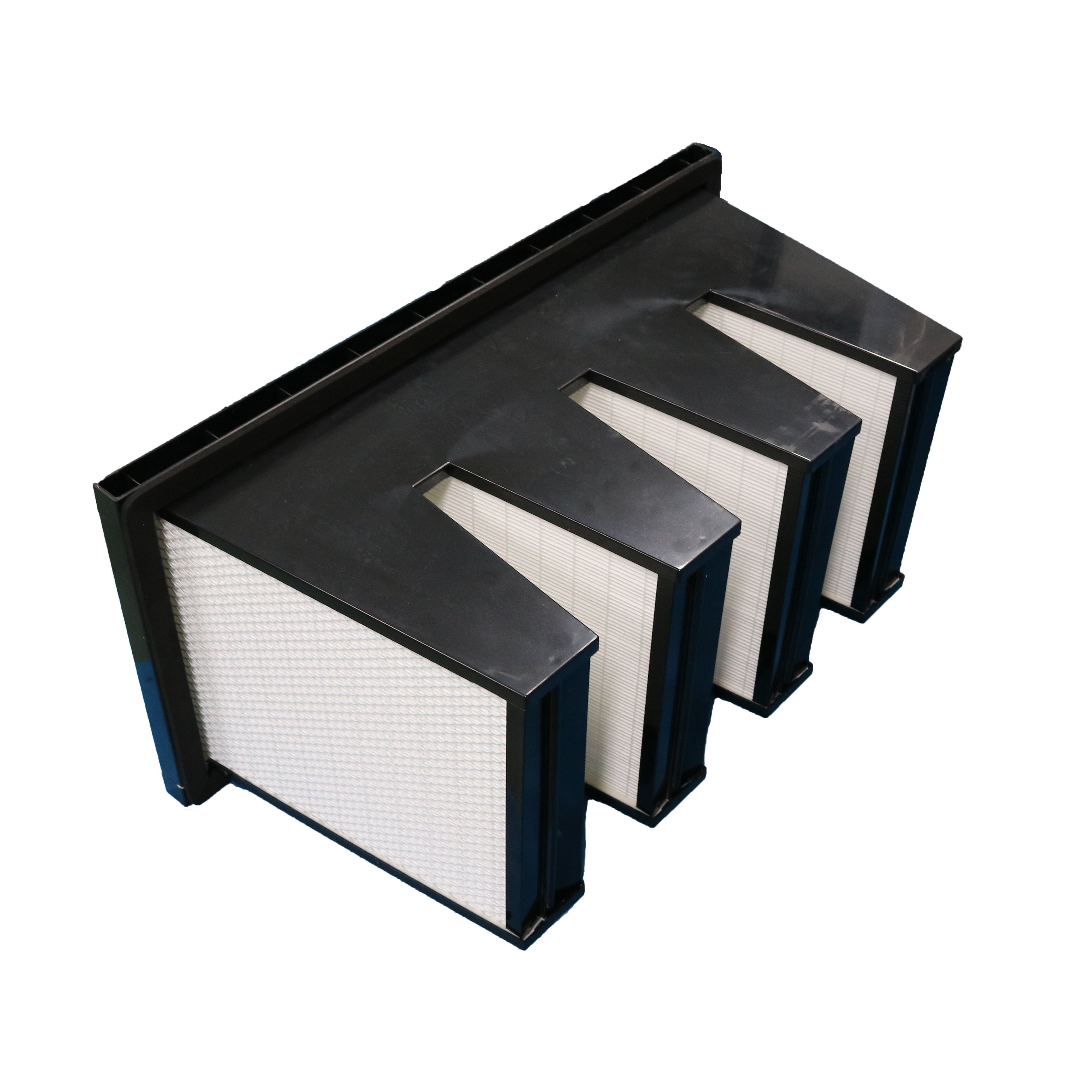 W Type V Shape Air Filter Bank Compact Filter for Clean Room or Ventilation System