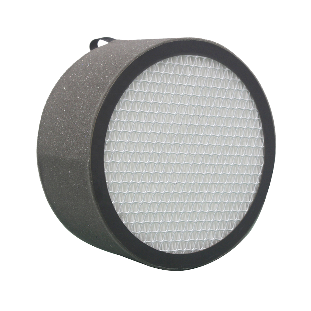 Round Shape High Efficiency Compressed Particle Filtration H13 H14 HEPA Pleated Cylinder Air Filter