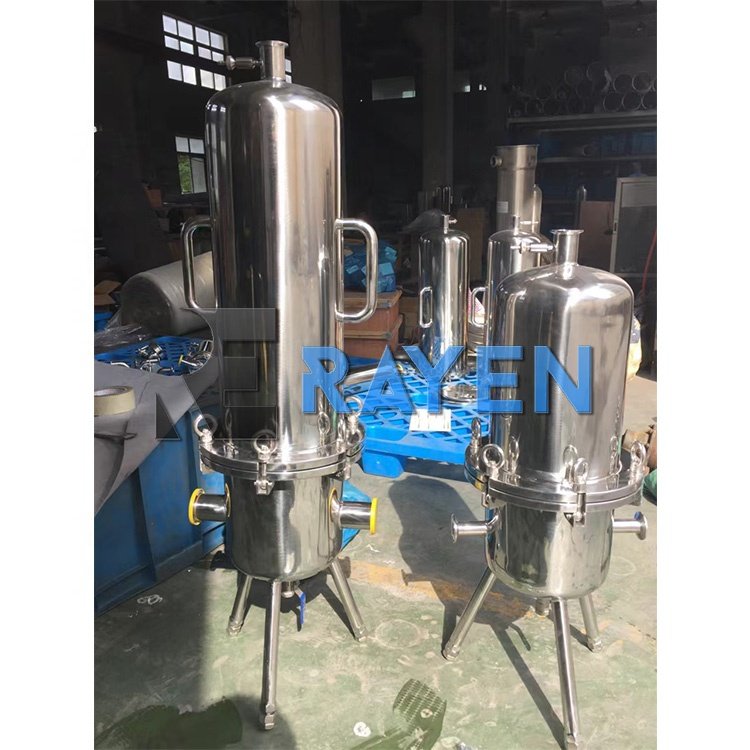 Food Grade Stainless Steel Industrial air Filter 10um 25um 30" 40" Steam Filter Housing Gas Filter Cartridge