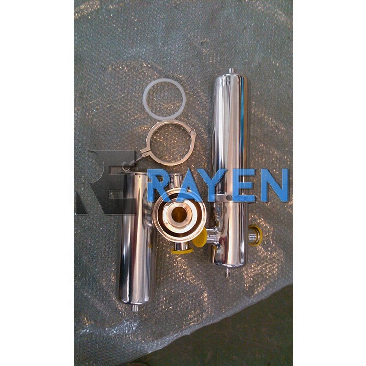 Food Grade Stainless Steel Industrial air Filter 10um 25um 30" 40" Steam Filter Housing Gas Filter Cartridge