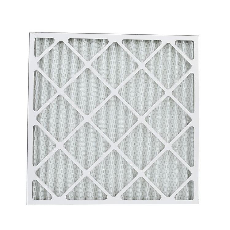 Factory Customized Size G4 Pleated PanelCardboard Pre Air Filter G4 Air Conditioning Filter