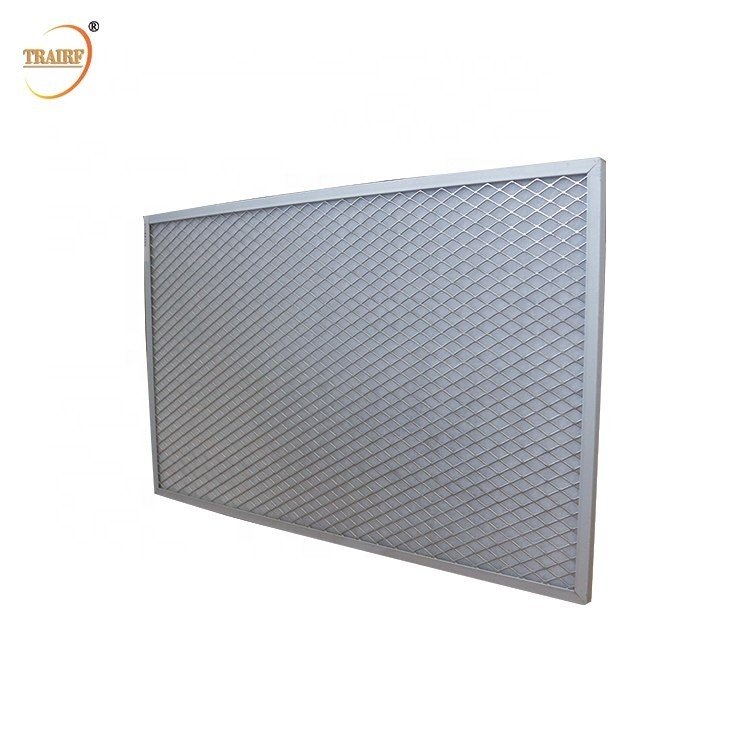 Good Quality G2 G3 G4 Washable Aluminum Mesh Pre Panel Air Filter Synthetic Fiber Pleated Filter for Ventilation System