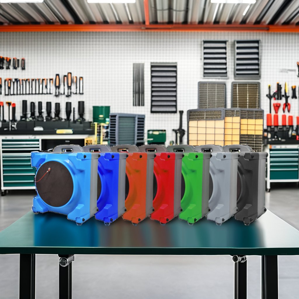 Industrial Commercial Green Water Damage Restoration Premium Portable Air Scrubber Air Filter Dryer Basement Air Purifier