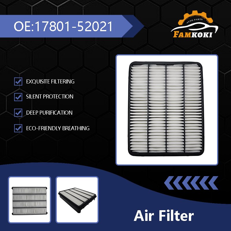 High Quality Famkoki Auto Part Air Filter 17801-52021 Kit for Toyota Tundra 2000-2021/Land Cruiser Prado 2000- LEXUS GX460 2009-