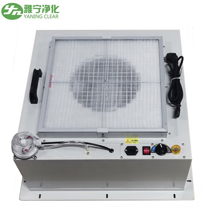 YANING Desk Top Free Standing AC EC Fan Motor Laminar Flow Hood Air Purifier FFU Mushroom HEPA Fan Filter Unit