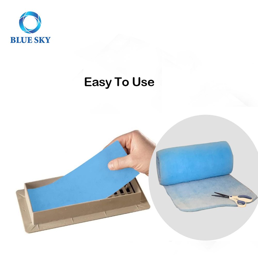 High-Efficiency 12" X 140" Non-woven MERV 8 Electrostatic Air Filter Cut-to-fit HVAC Filter Roll Air Vent Filters Kit