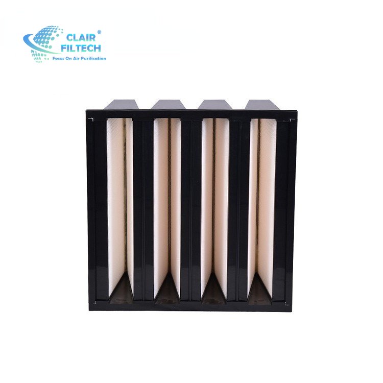 Hepa Filter Medium Efficiency V Bank Filter Air Filter