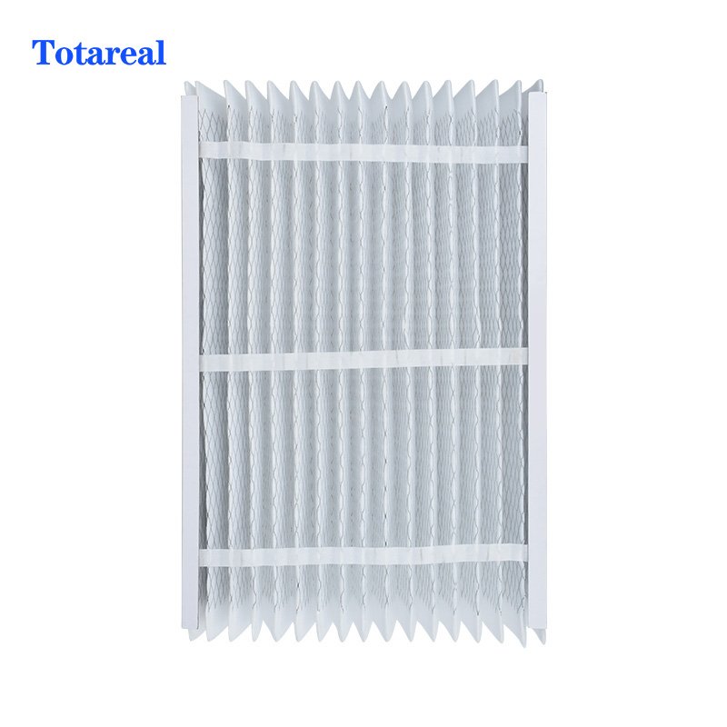Custom Foldable Pleated Air Filter Cardboard Frame AC Furnace Air Filter