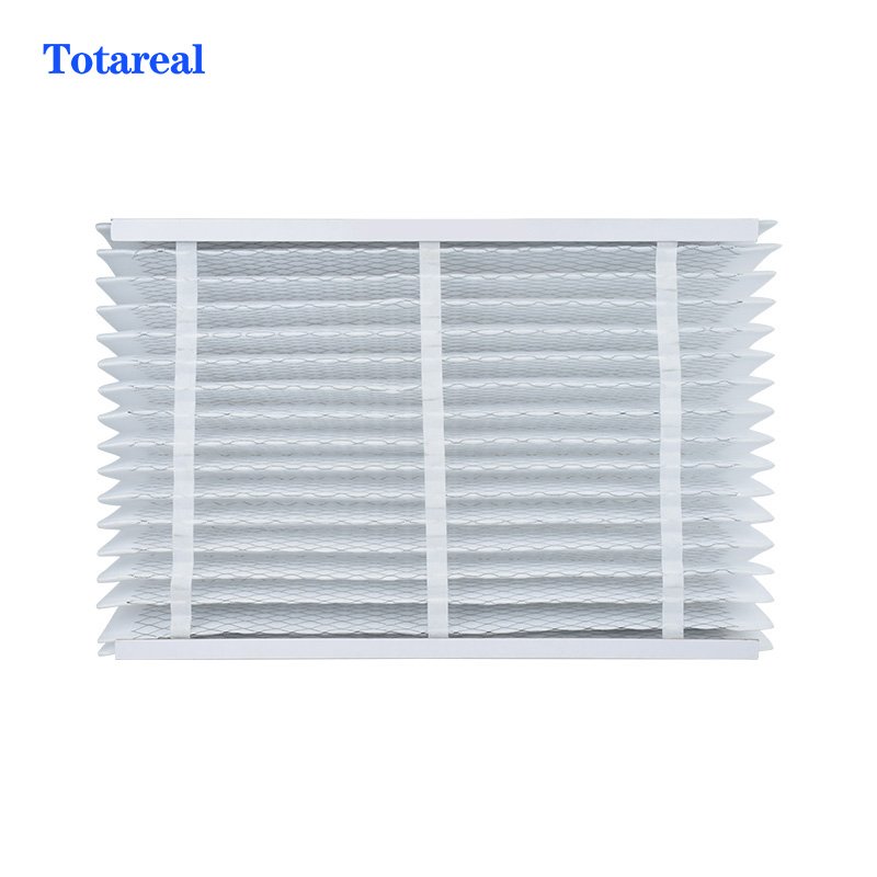 Custom Foldable Pleated Air Filter Cardboard Frame AC Furnace Air Filter