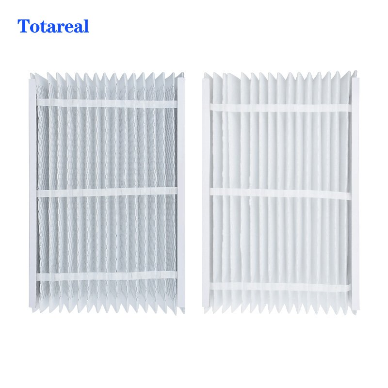 Custom Foldable Pleated Air Filter Cardboard Frame AC Furnace Air Filter