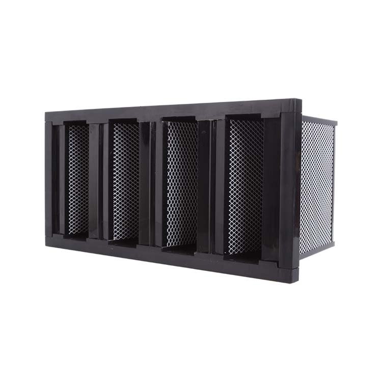 HVAC Plastic Frame Air Filter Odor Remove Control Filter Honeycomb Active Carbon V Bank Air Filter