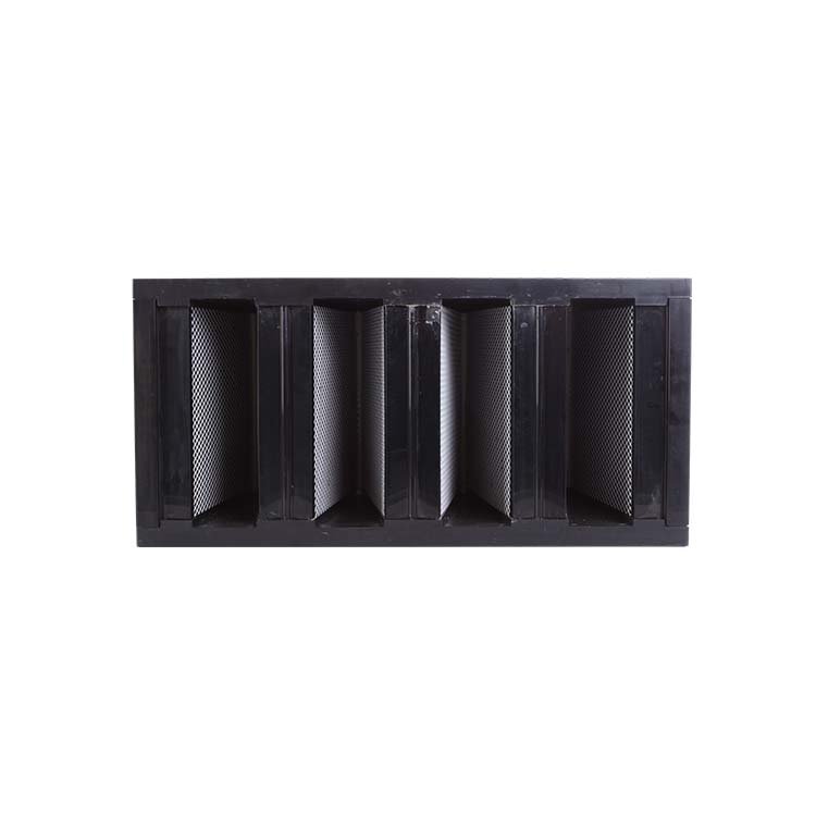 HVAC Plastic Frame Air Filter Odor Remove Control Filter Honeycomb Active Carbon V Bank Air Filter