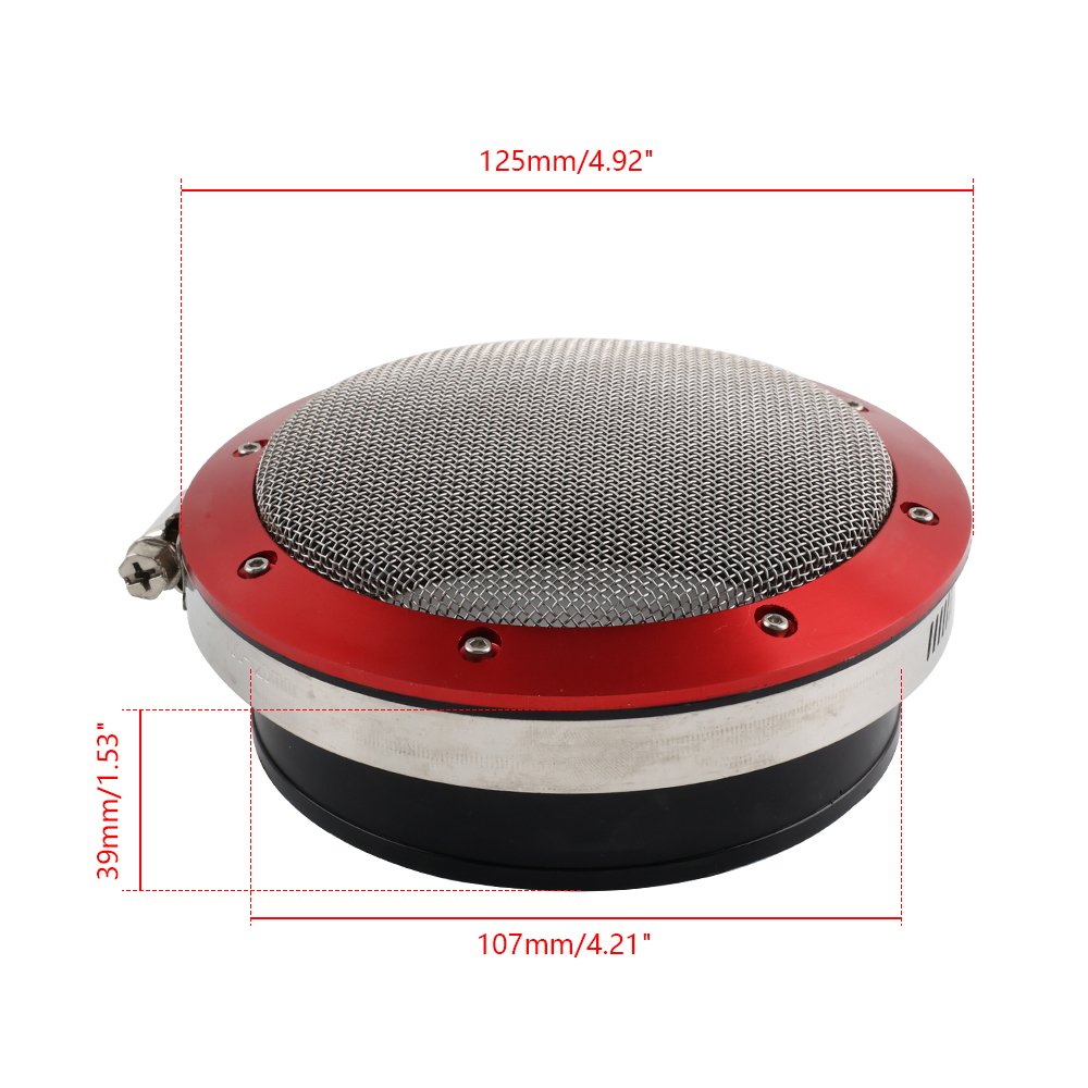 Universal Inlet Tube Filter Guard Screen Air Filter T3 T4 - 3" 3.5" 4" air Charge Intake Pipe