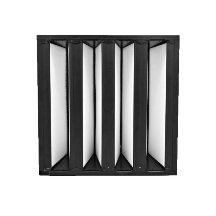V-Bank Custom Efficiency 65%~99.99% Compact Filter for HVAC air Conditioning Systems