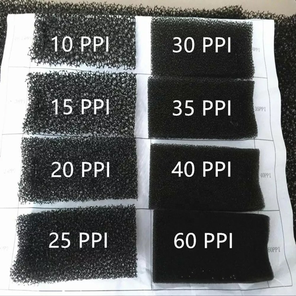 WOXIN Custom Air Filter Material Reticulated Air Compressor 5mm-100mm Filter Foam Active Carbon Open Cell Filter Sponge