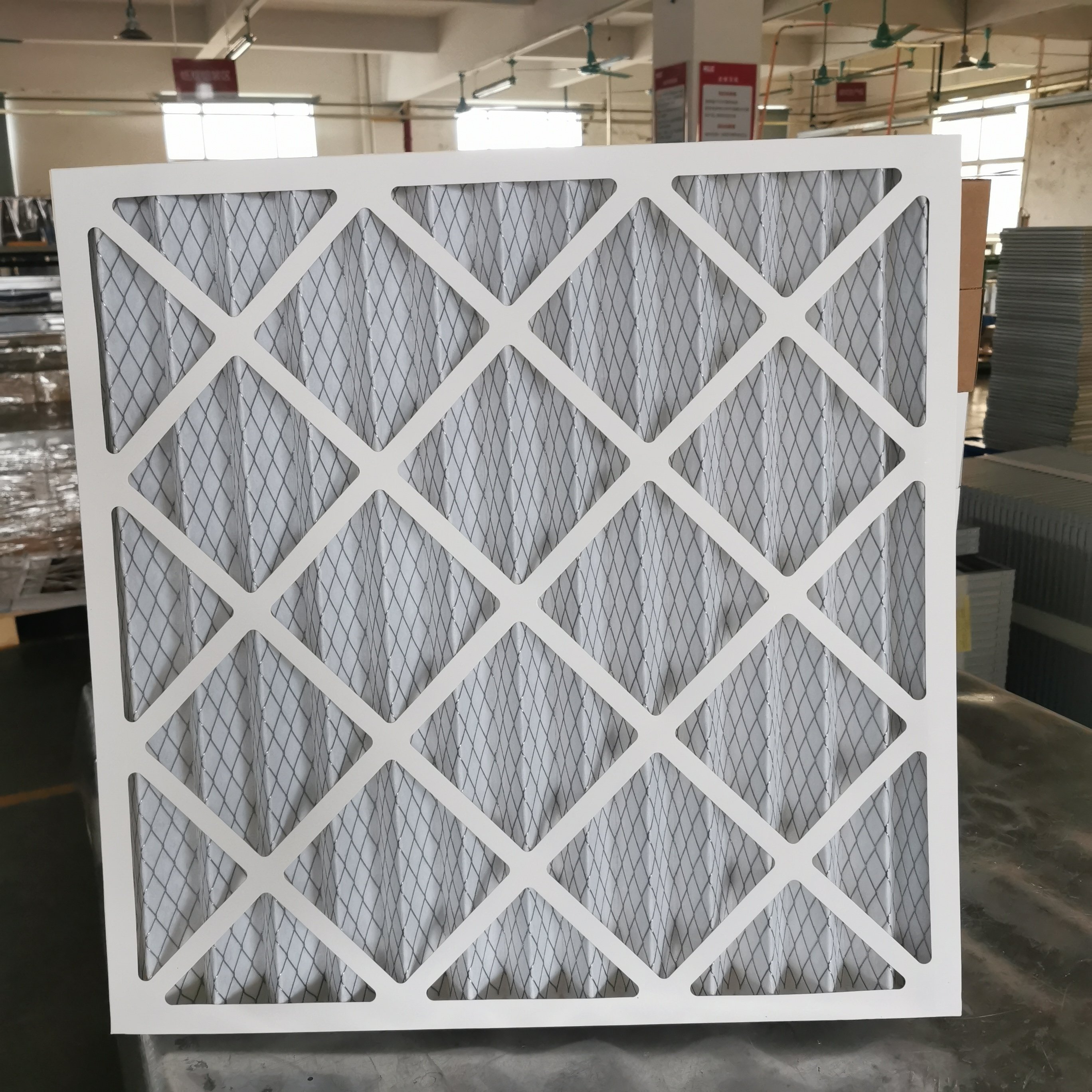Customized 14.4x14.4x1.8Inch 16x25x1 MERV 6 8 13 Cardboard Frame Pleated AC Furnace HVAC Air Filter