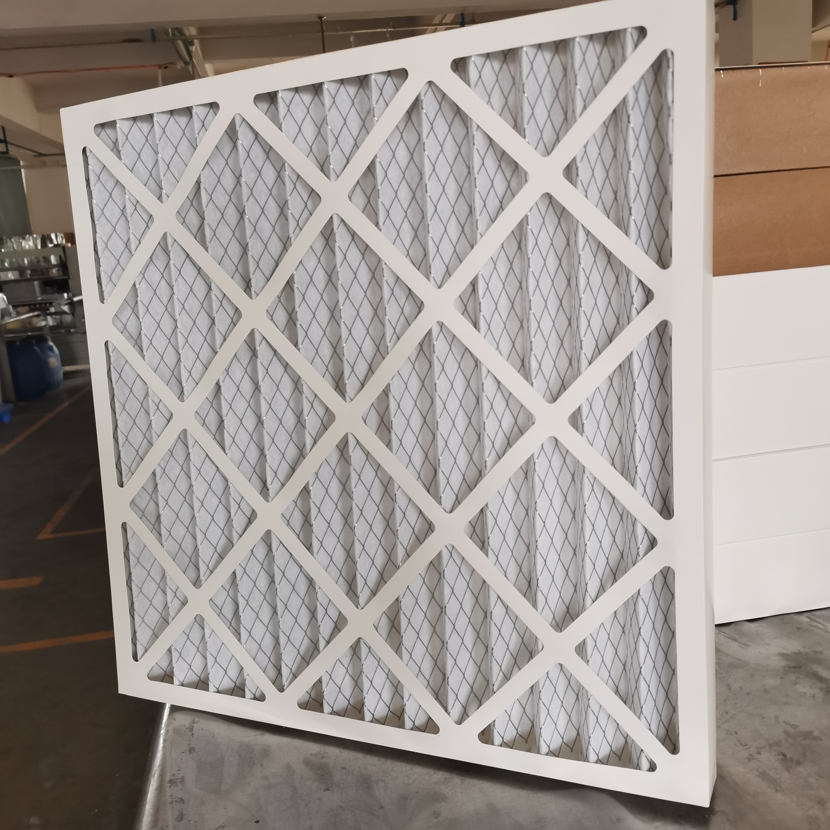 Customized 14.4x14.4x1.8Inch 16x25x1 MERV 6 8 13 Cardboard Frame Pleated AC Furnace HVAC Air Filter