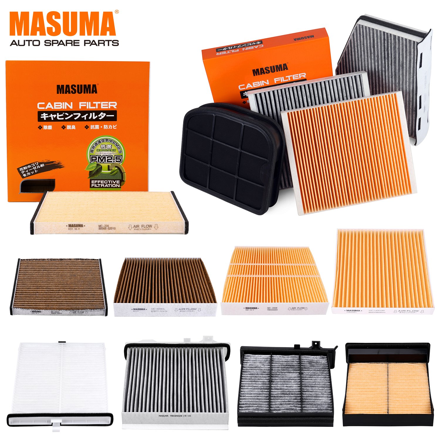 MASUMA MC-231 Wholesale Auto Engine Systems AC Car Cabin Air Filter for Toyota Camry Subaru Daihatsu