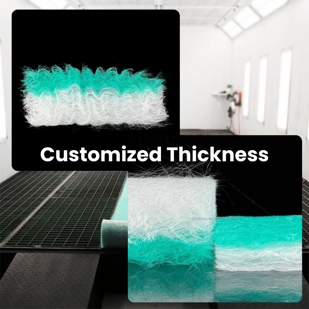 Factory Wholesale High Temperature Synthetic Paint Chamber Air Filter Media Auto Factory Paint Filter Roll Paper Material