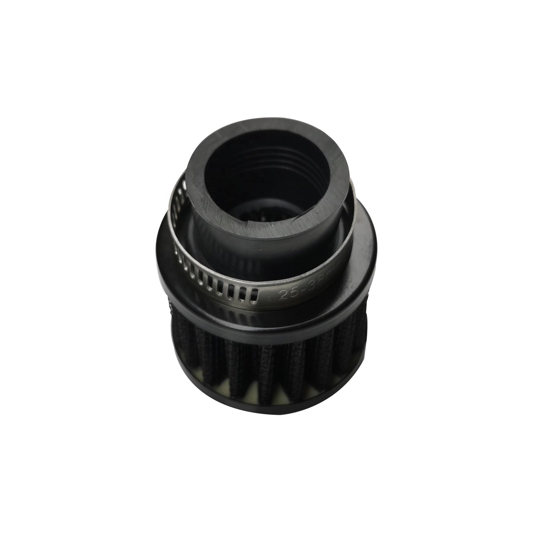 JDMotorsport88 25mm Car Auto Black Round Oil Crankcase Breather Cold Air Filter