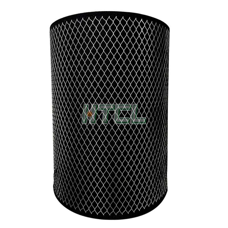 Customized Carbon Cotton Pre Filter Activated Carbon Metal Mesh Laminated Air Filter Media Roll