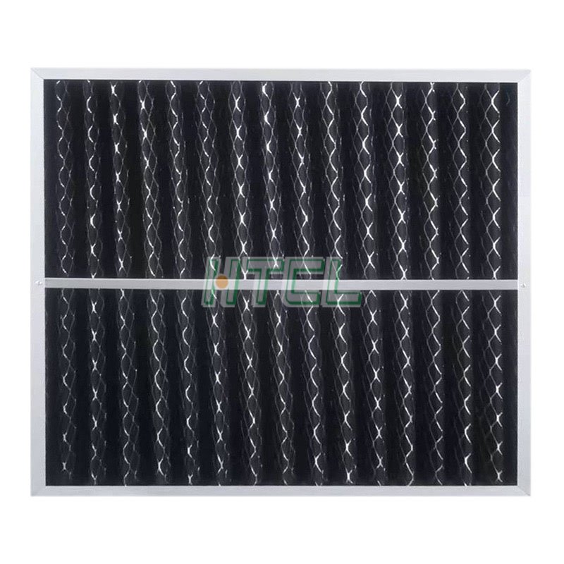 Customized Carbon Cotton Pre Filter Activated Carbon Metal Mesh Laminated Air Filter Media Roll