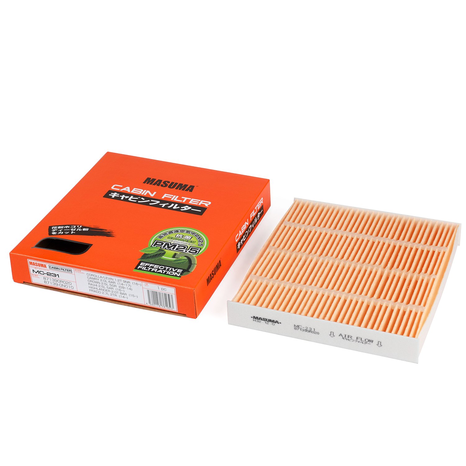 MC-231 MASUMA Cabin Filter 87139-30040 87139-02020 87139-52040 for TOYOTA Corolla Camry RAV4 Hilux Car Ac air Filter
