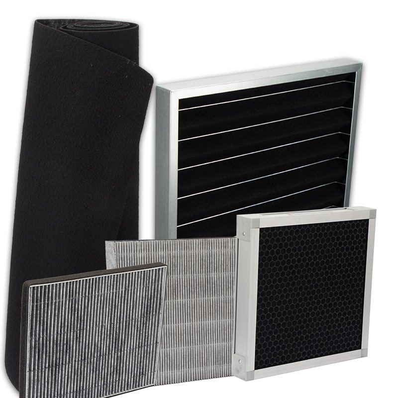Hot Selling 5-Micron Activated Carbon Air Filters Core Components Pump Media Use 400 CFM Air Filtration Systems