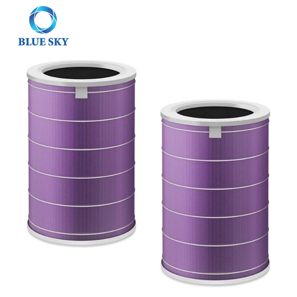 Purple Air Purifier Cartridge HEPA Filter Activated Carbon Filter Element Replacement for Xiaomis Mi Air Purifier 2S 2 Pro
