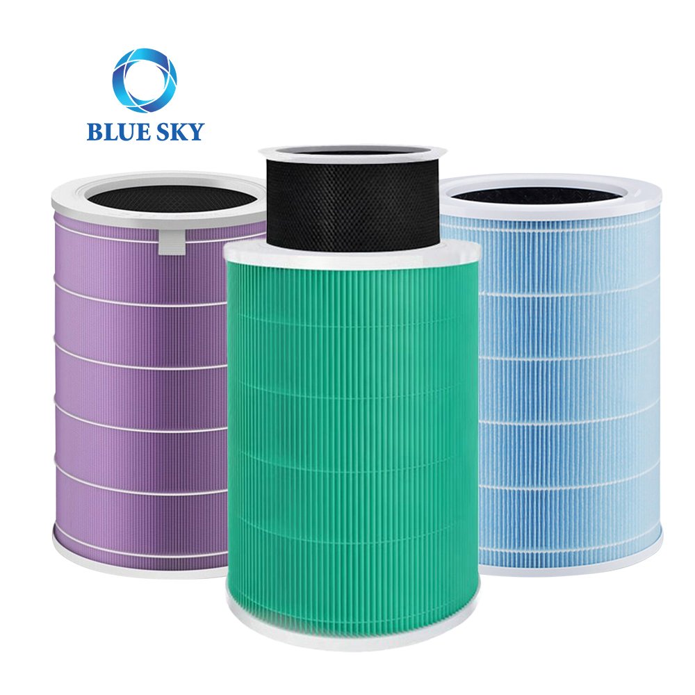 Purple Air Purifier Cartridge HEPA Filter Activated Carbon Filter Element Replacement for Xiaomis Mi Air Purifier 2S 2 Pro