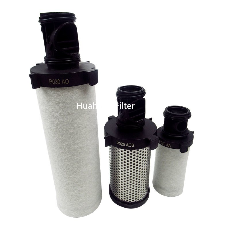 Huahang High Precision Compressed Air Filter Element 0.01 Micron Coalescence Filter Element P025AA P025AO P025ACS