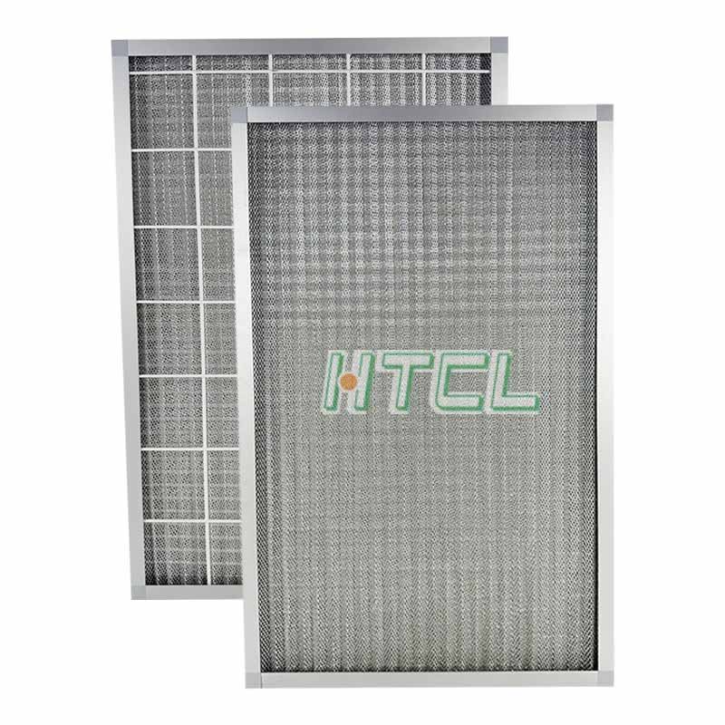 Custom Metal Washable Pleated Panel Air Filter Corrugated Aluminum Mesh Air Filter