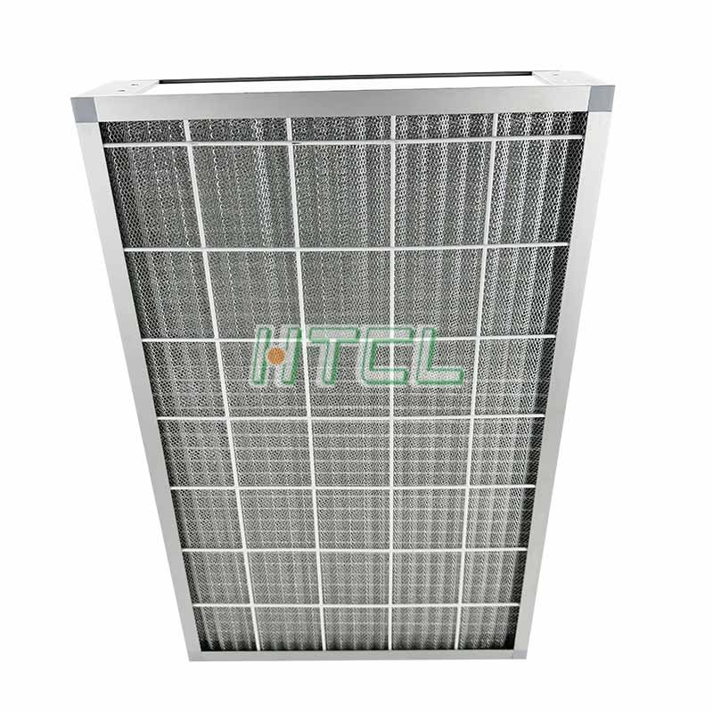 Custom Metal Washable Pleated Panel Air Filter Corrugated Aluminum Mesh Air Filter