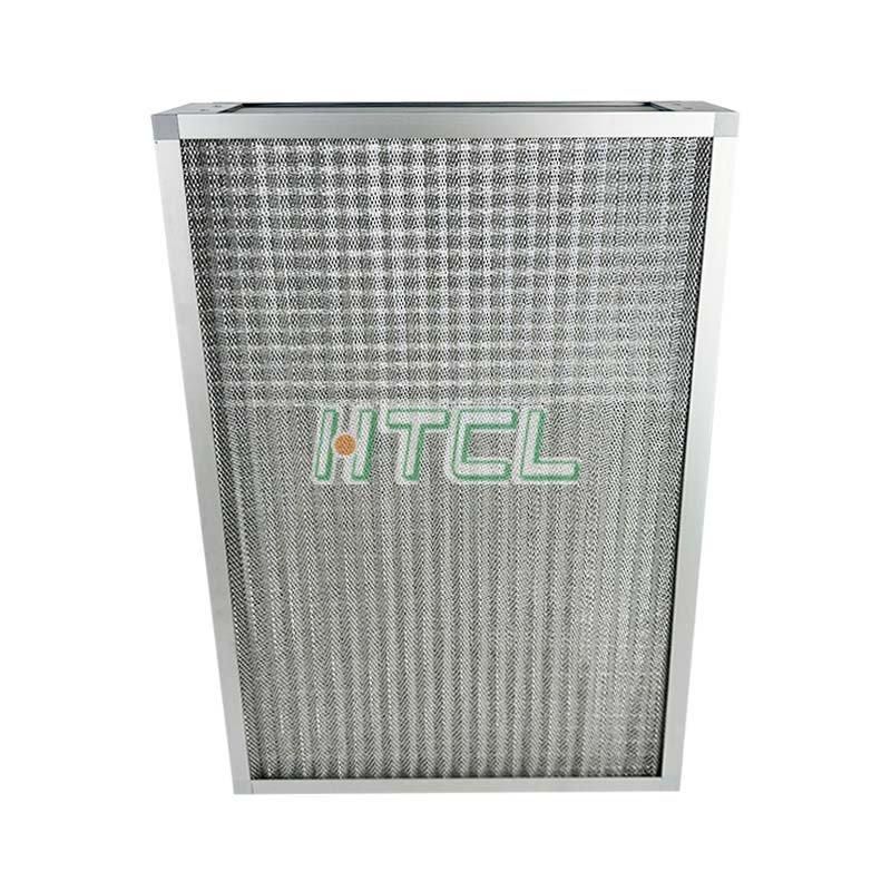 Custom Metal Washable Pleated Panel Air Filter Corrugated Aluminum Mesh Air Filter