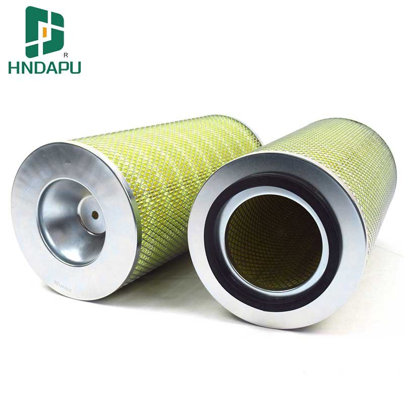 TOPEP Customized High Efficiency Filtration Paper Dust Collection Air Filter with Carbon Steel End Cover and Skeleton