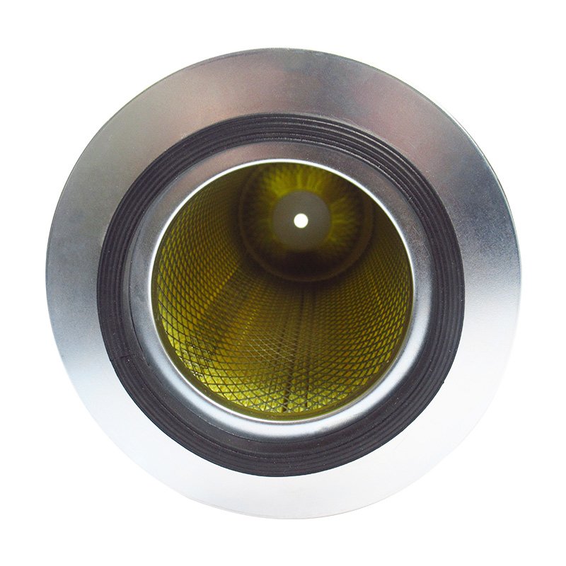 TOPEP Customized High Efficiency Filtration Paper Dust Collection Air Filter with Carbon Steel End Cover and Skeleton