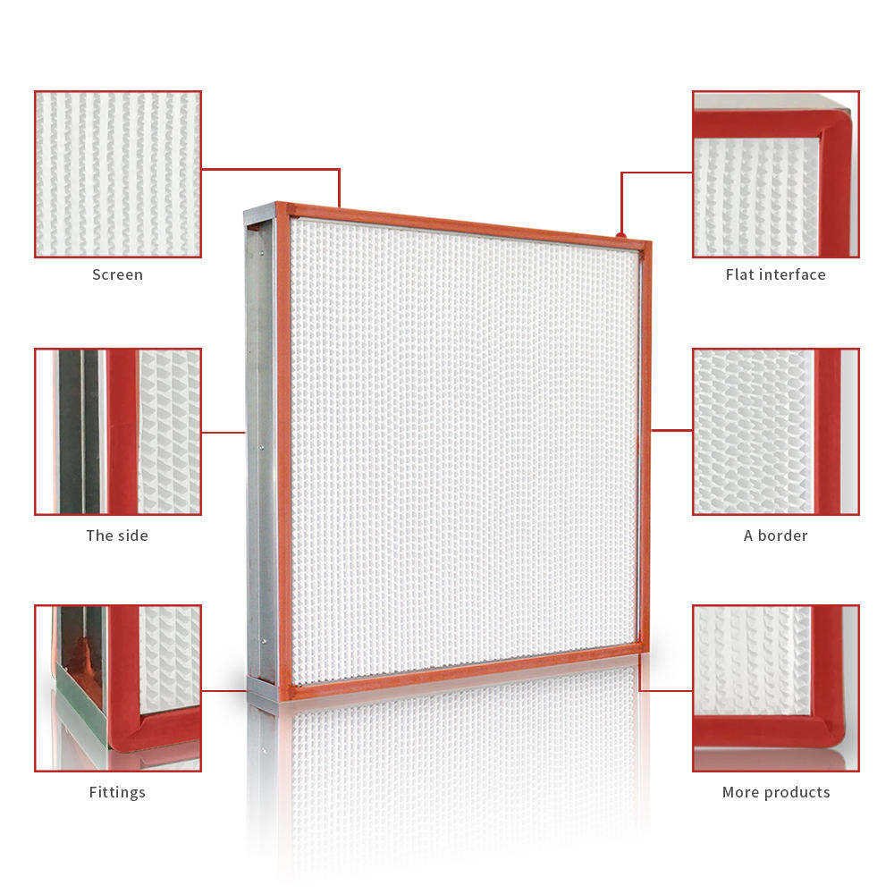 Bestselling Carbon Filter HEPA air Purifier Filter Replacement Aluminum Alloy Frame High-temperature Filter